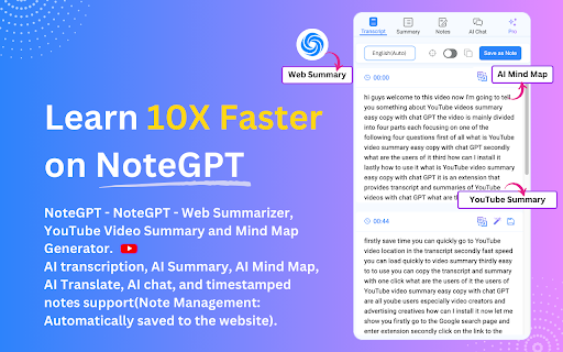 NoteGPT screenshot