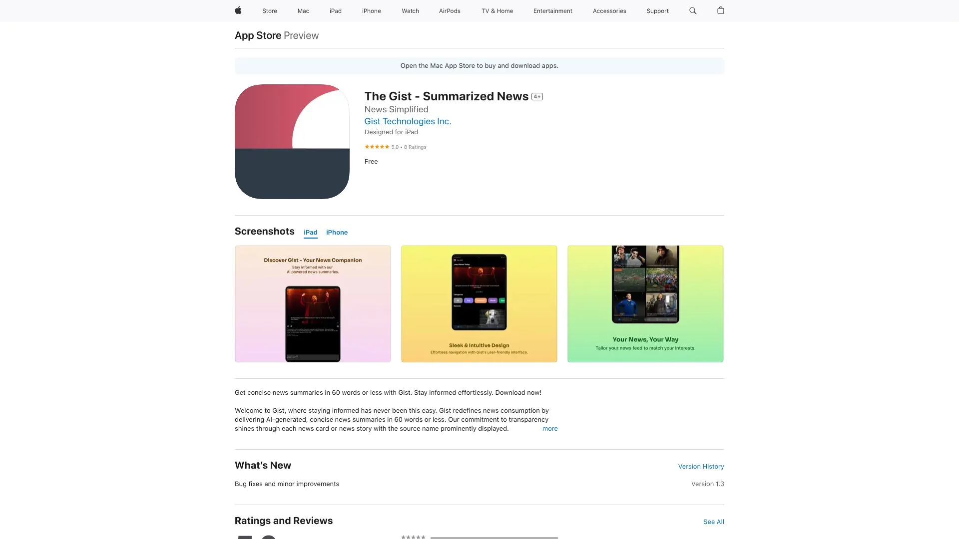Gist screenshot