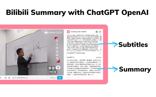 Bilibili Video Summarizer screenshot