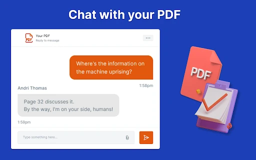 PDF Summarizer and ChatGPT screenshot