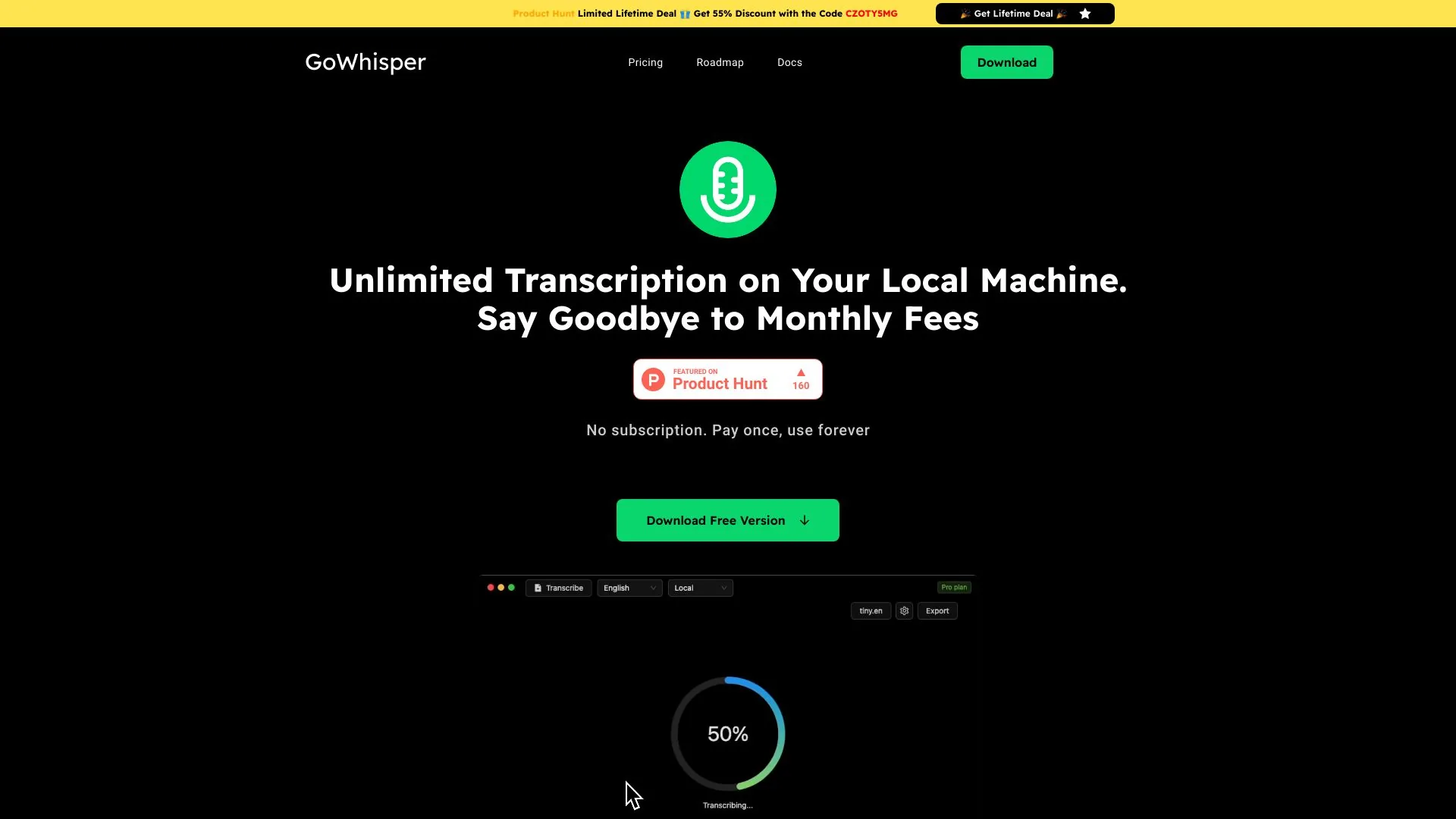 GoWhisper screenshot