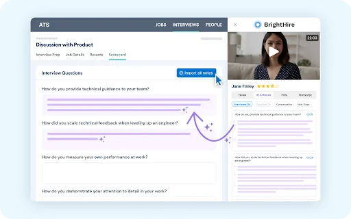 BrightHire screenshot