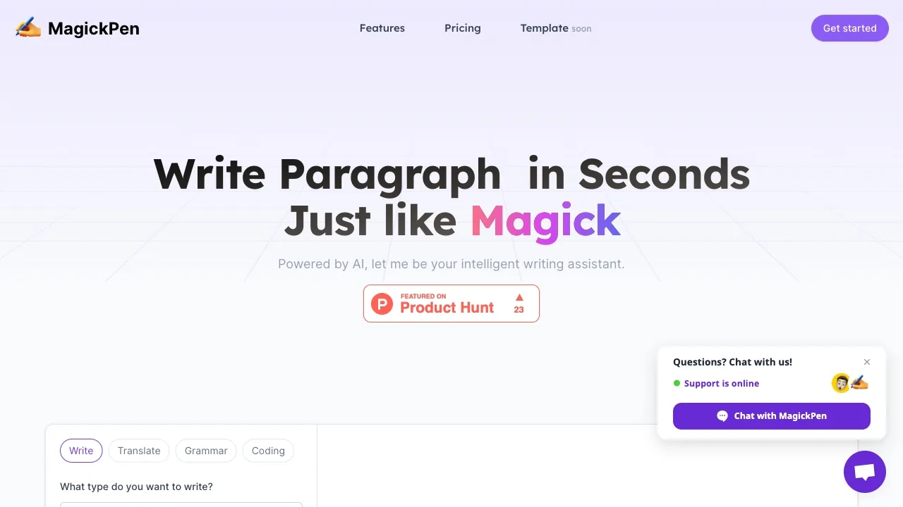 MagickPen screenshot