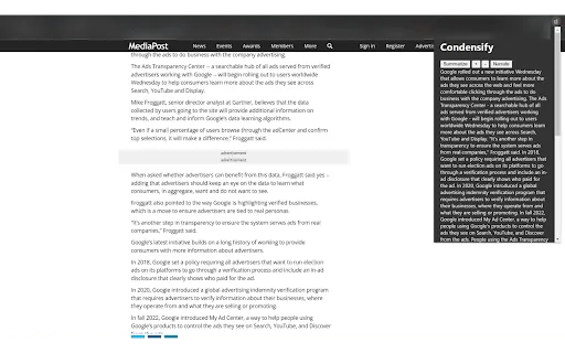 Condensify screenshot