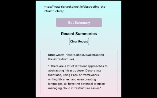 TabSum screenshot