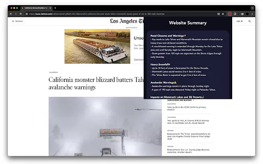 Website Summarizer screenshot