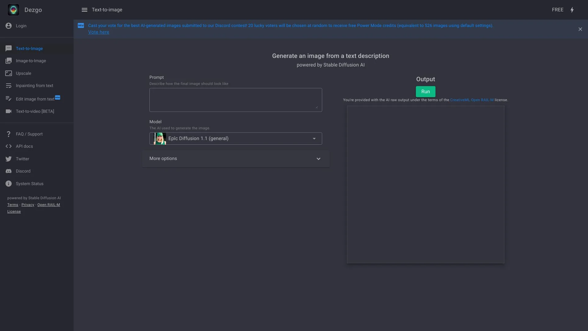 Dezgo screenshot