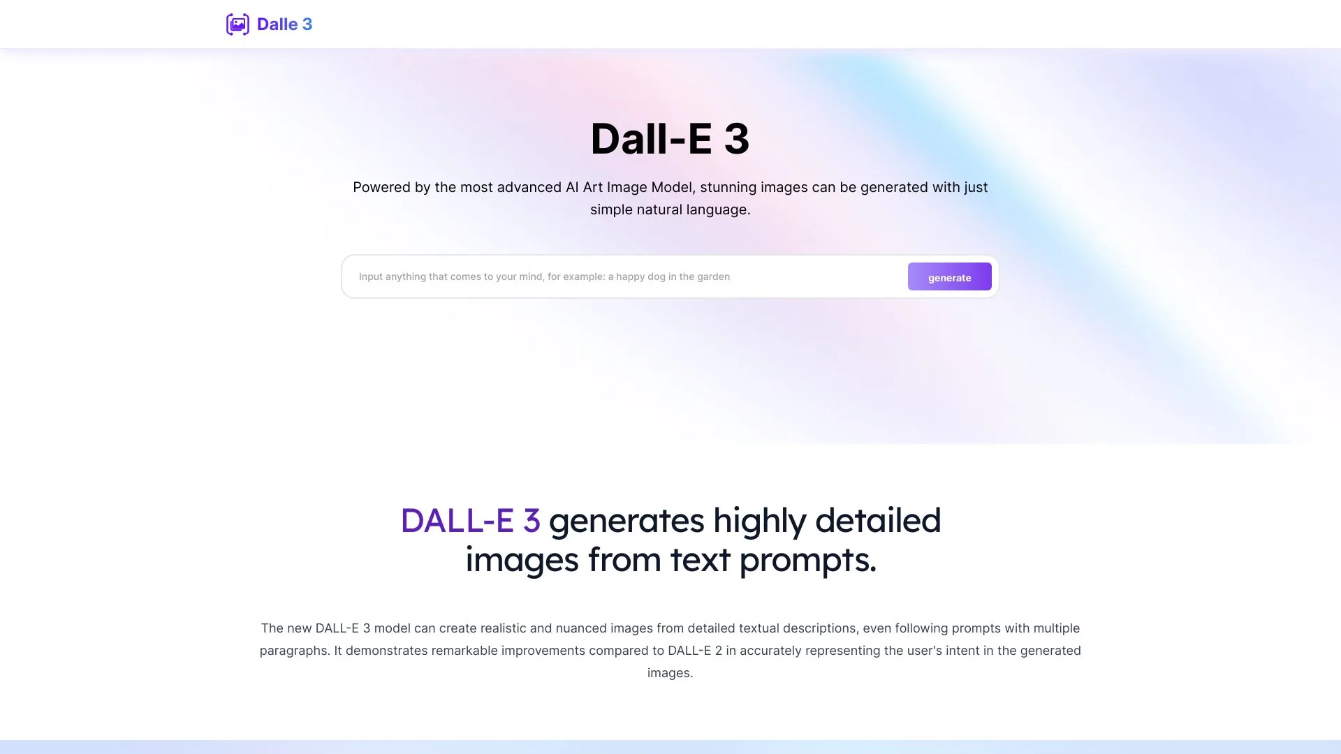 DALL-E 3 screenshot