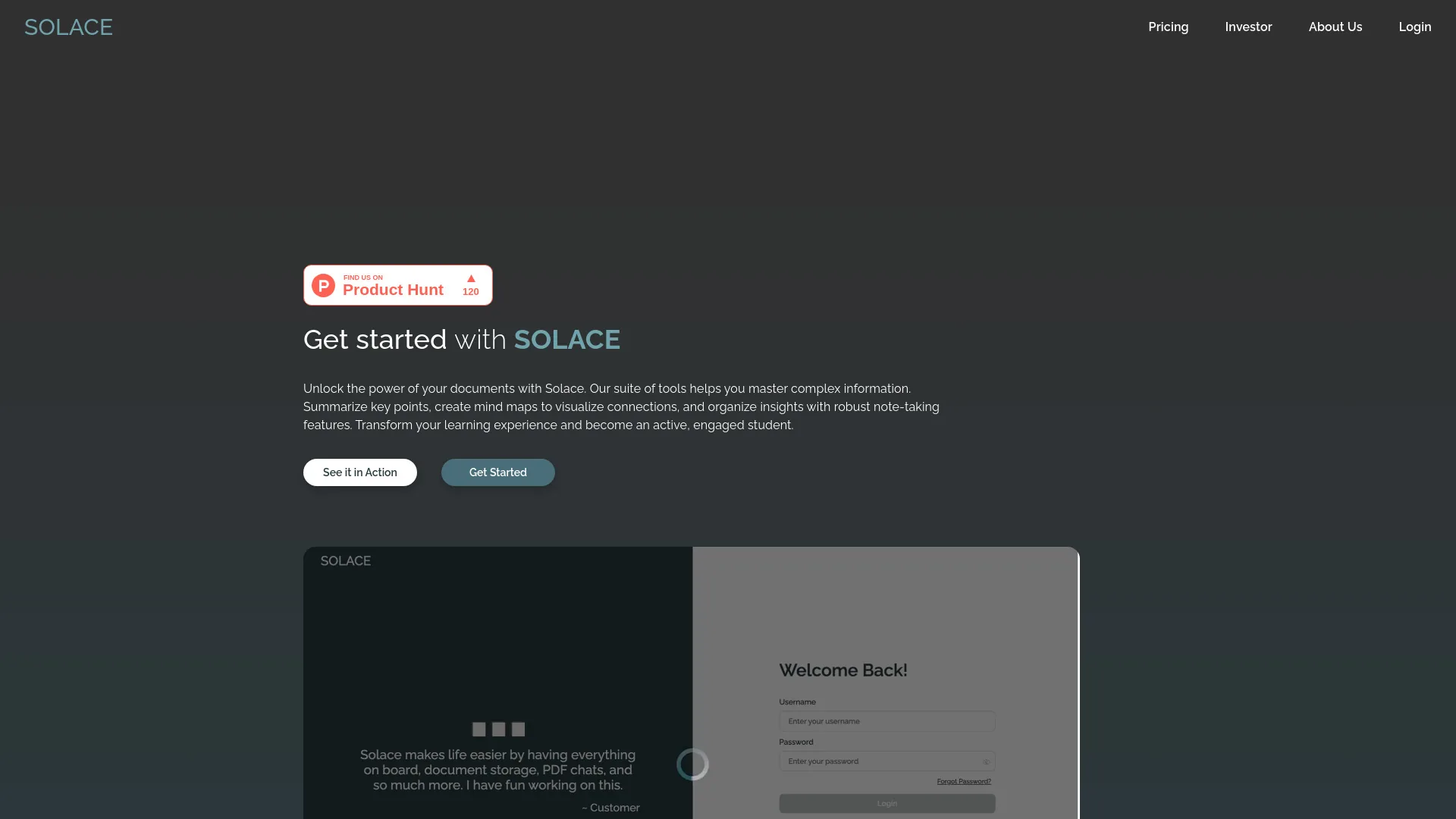 Solace screenshot
