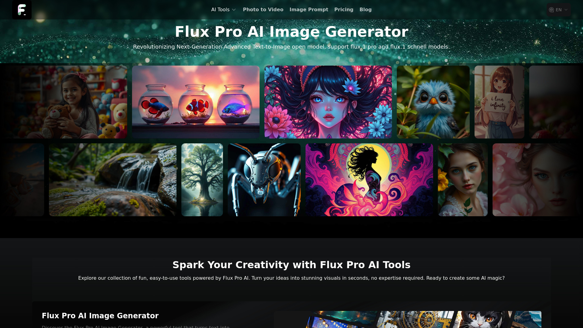 Flux Pro Image Generator screenshot
