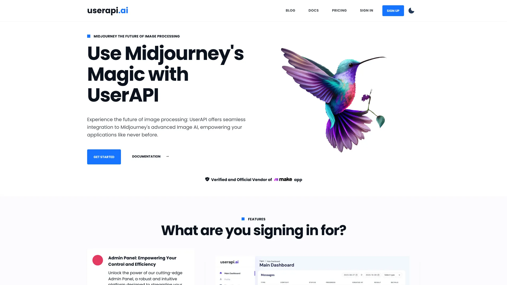 UserAPI screenshot