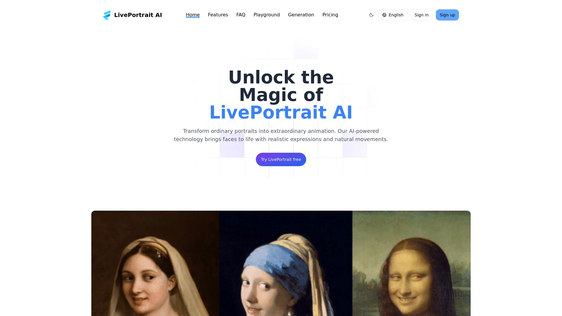 LivePortrait AI screenshot