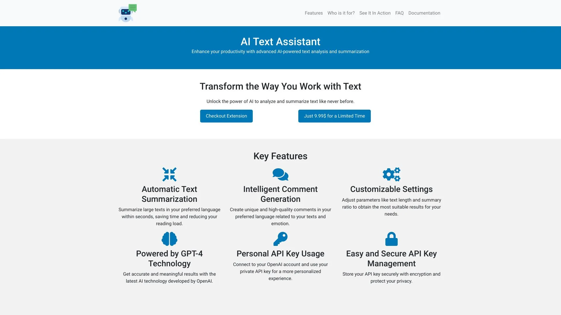AI Text Assistant screenshot
