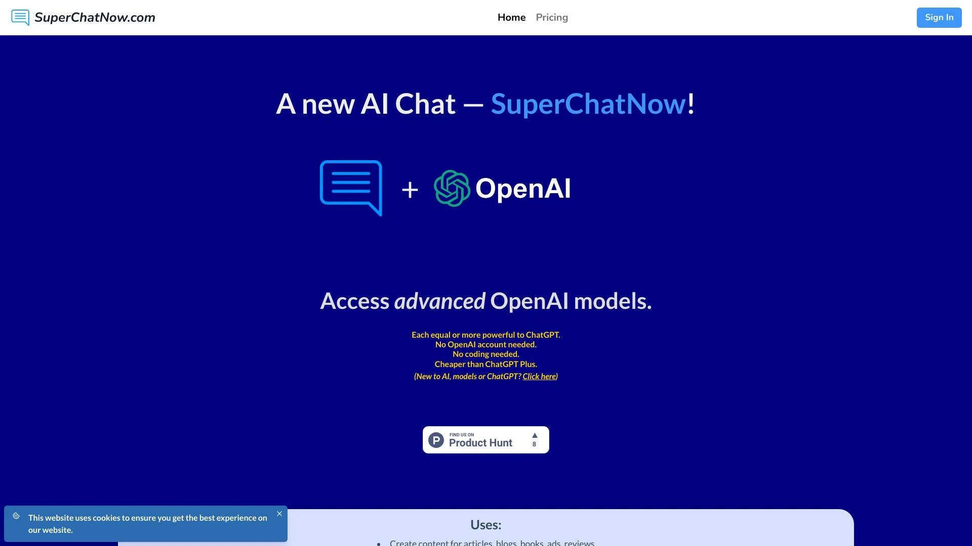 SuperChatNow.com screenshot