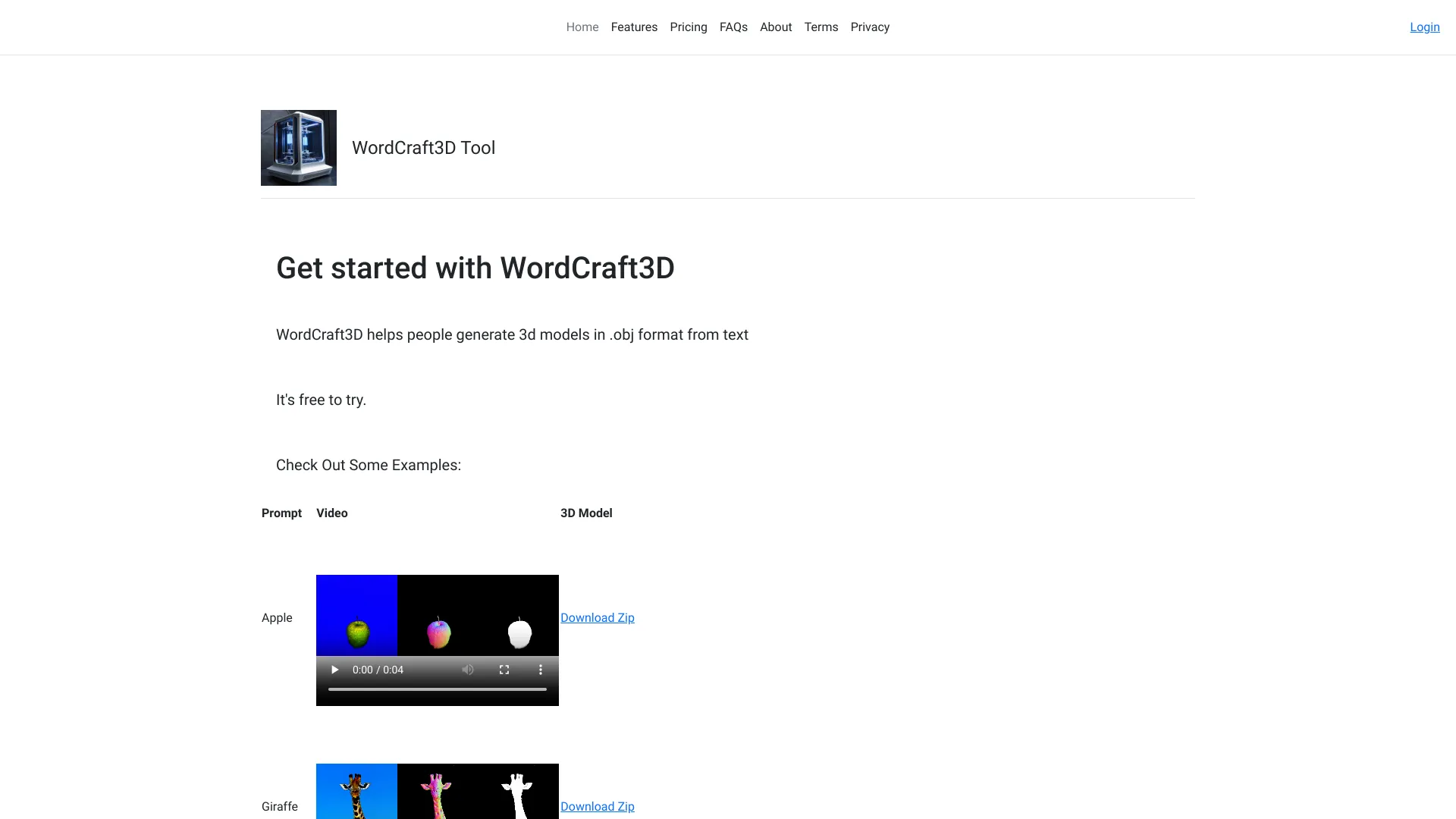 WordCraft3D Tool screenshot