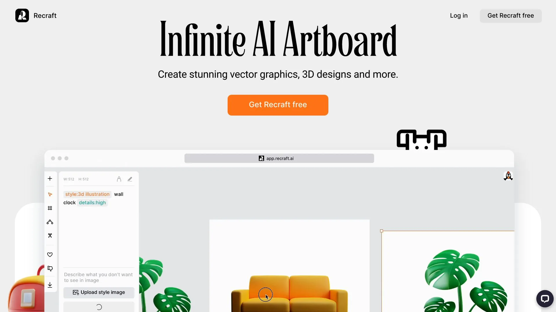 Recraft AI Artboard screenshot