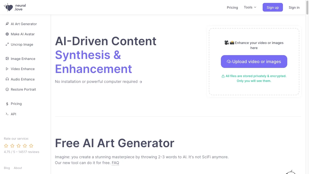neural.love screenshot
