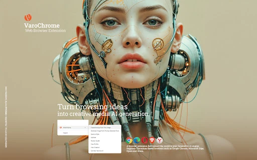 Varoriya AI Browser Integration screenshot