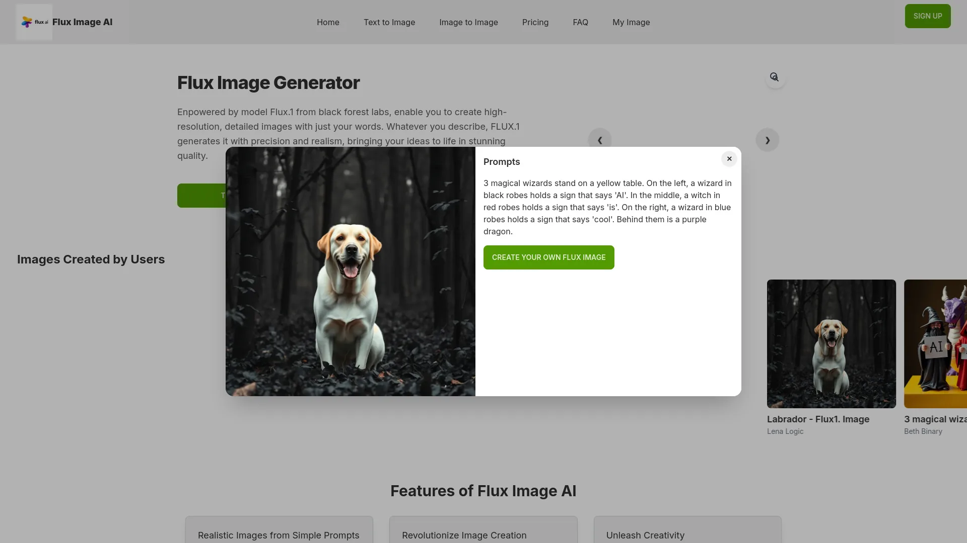 Flux Image AI screenshot