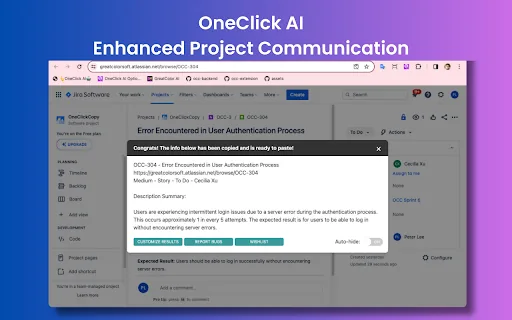 OneClick AI screenshot