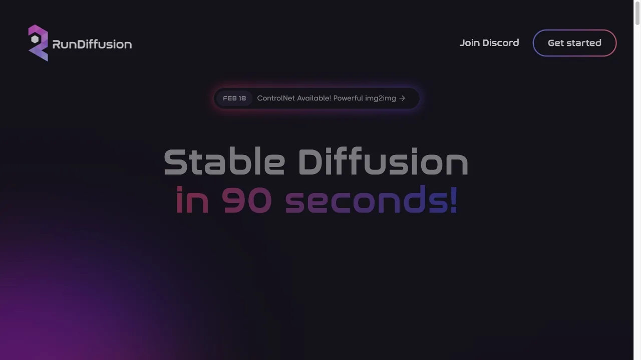 RunDiffusion screenshot