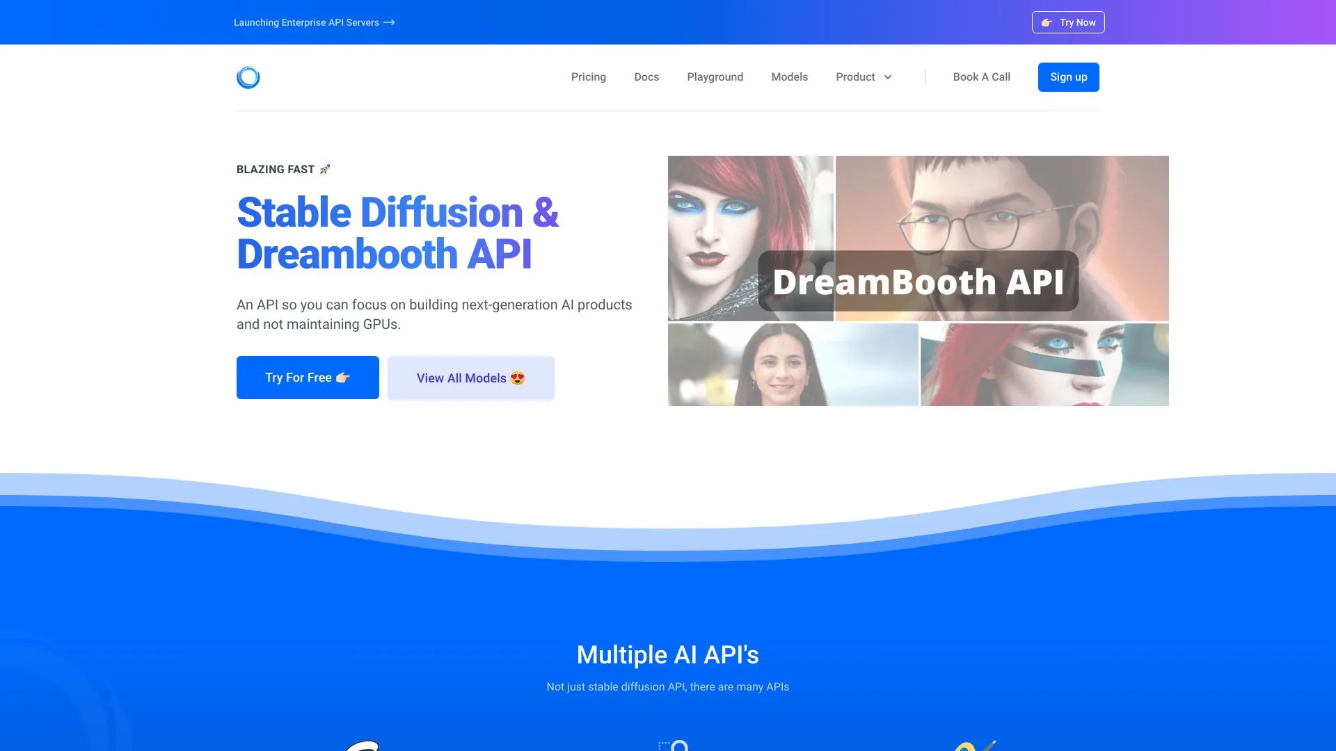 Stable Diffusion and Dreambooth API screenshot