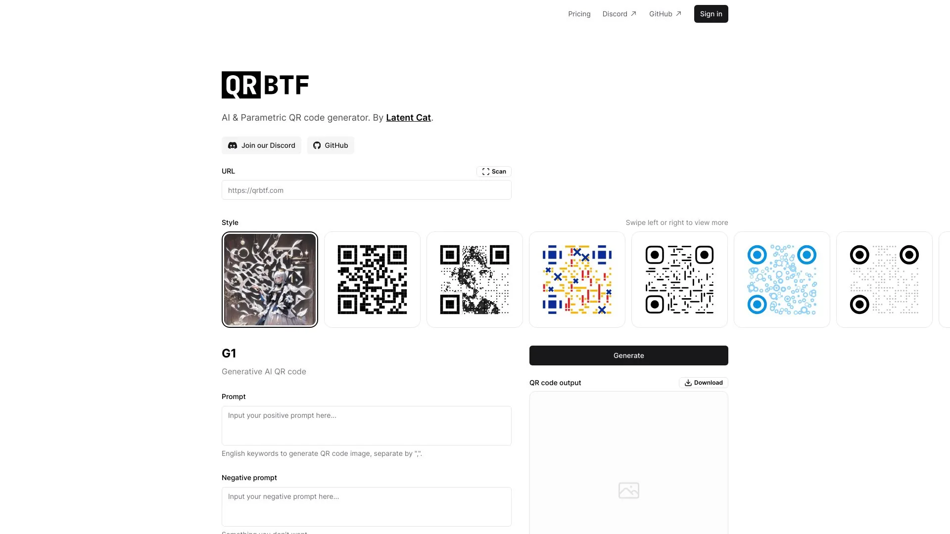 QRBTF - AI QR Code Generator screenshot