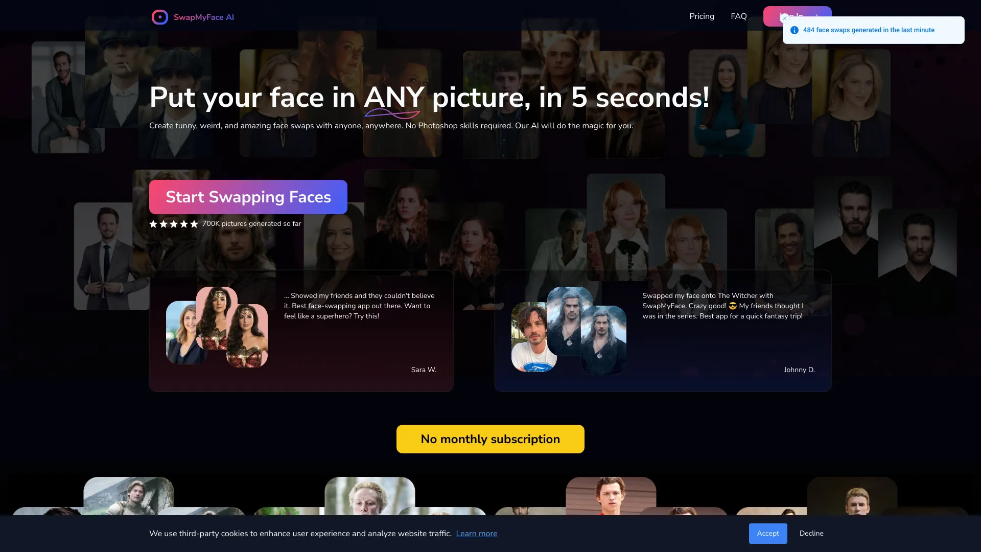 SwapMyFace screenshot
