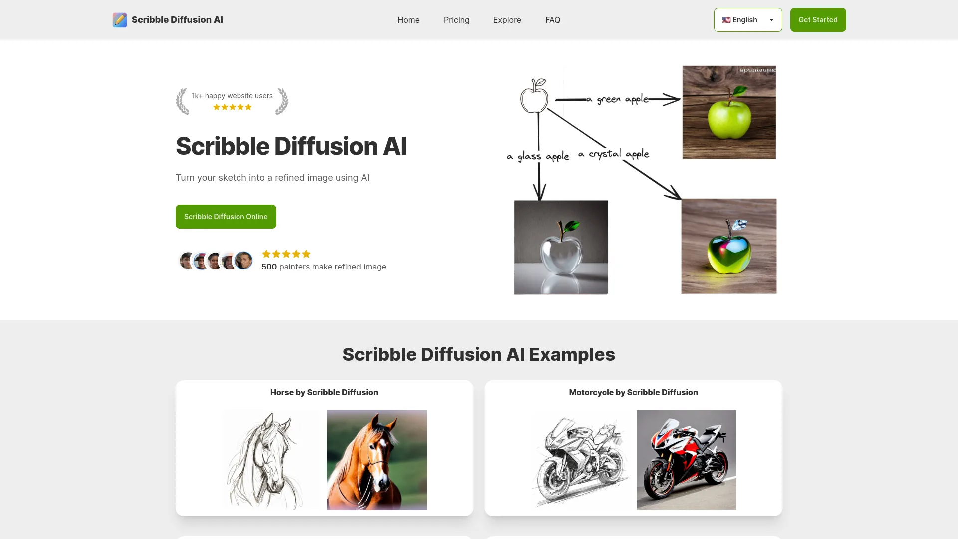 Scribble Diffusion AI screenshot