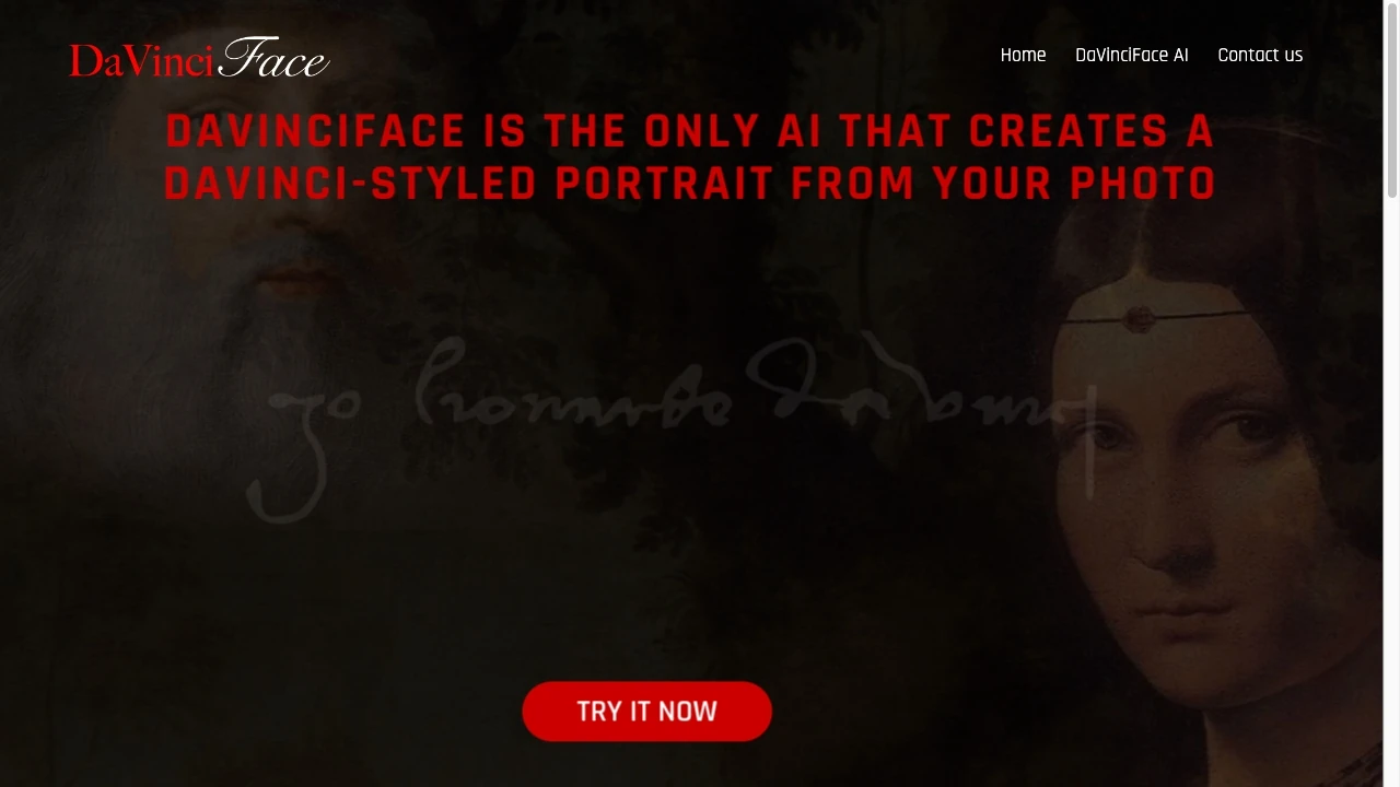 DaVinciFace screenshot