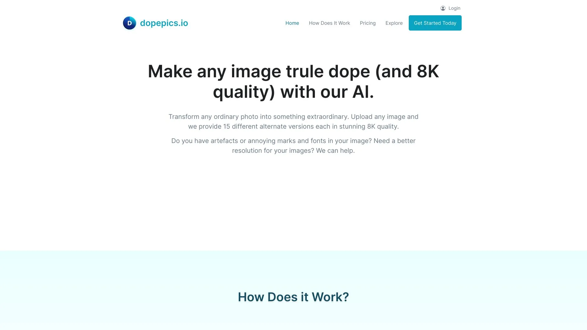 dopepics.io screenshot