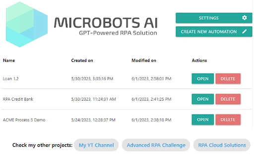 AutomateBot screenshot