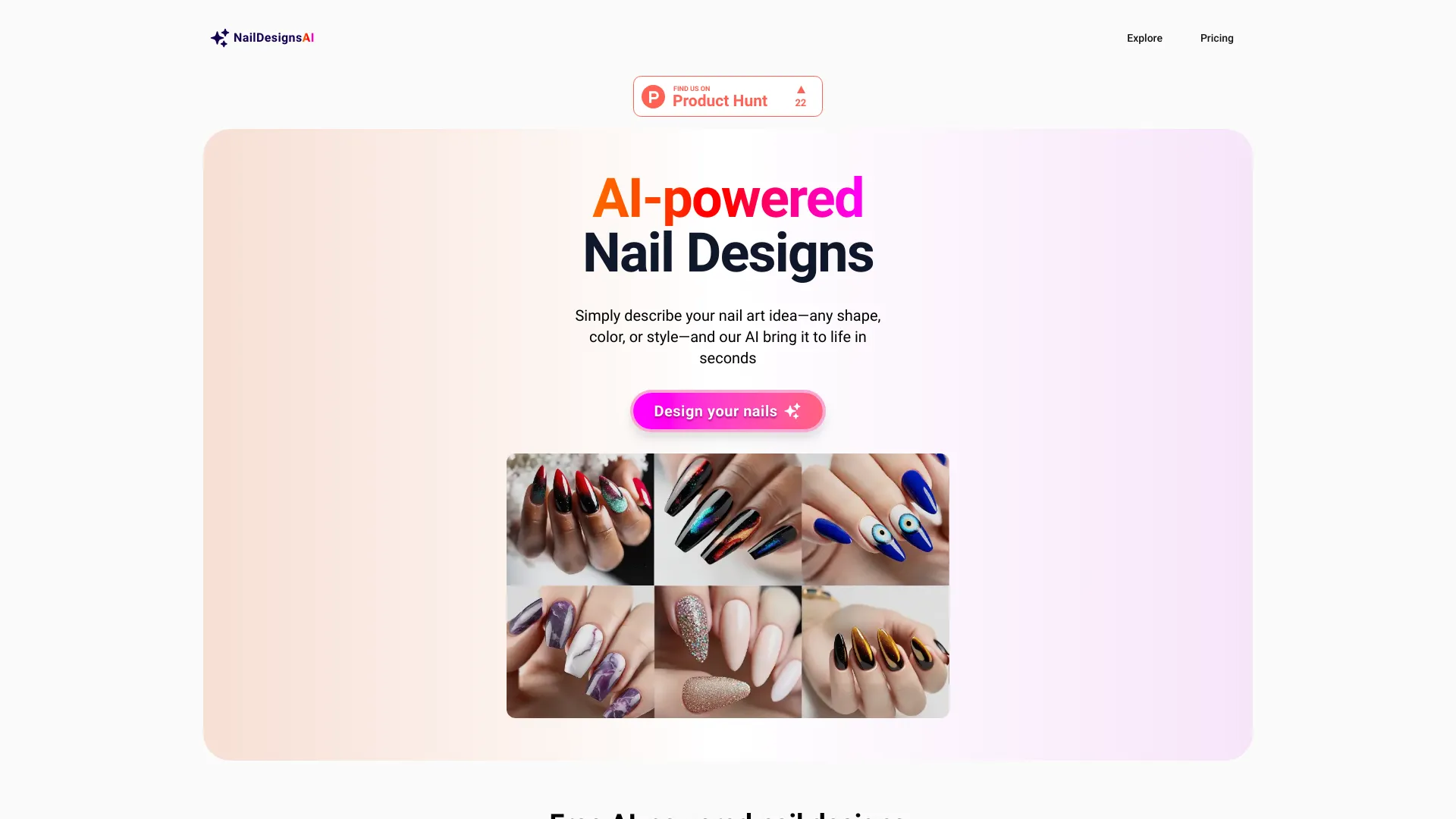 NailDesigns AI screenshot