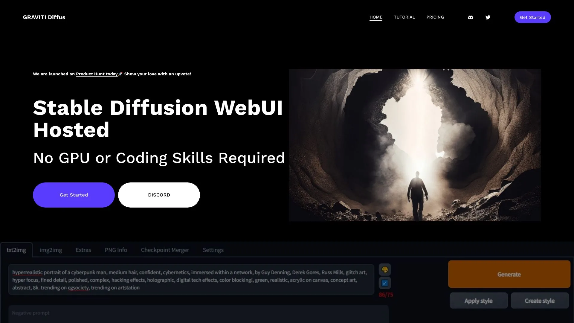 GRAVITI Diffus screenshot