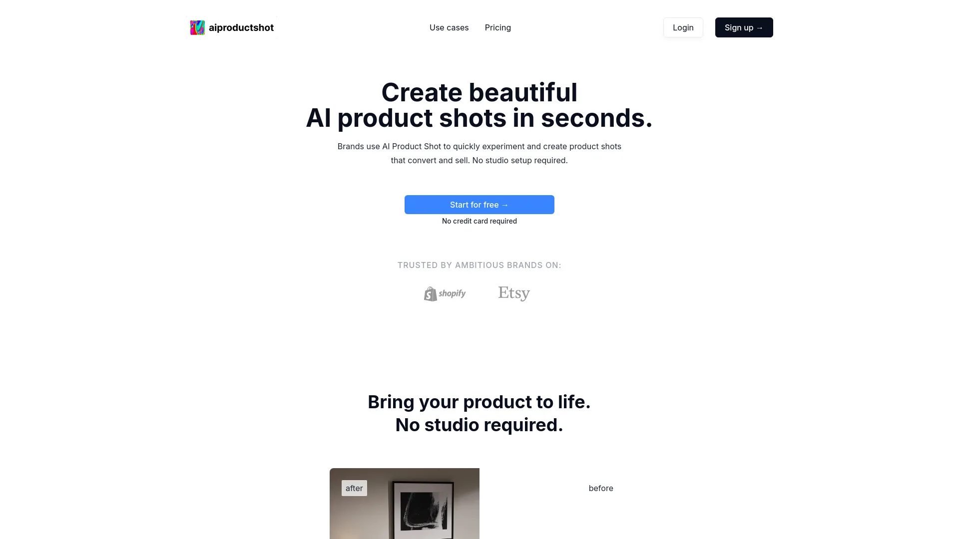 AI Product Shot screenshot