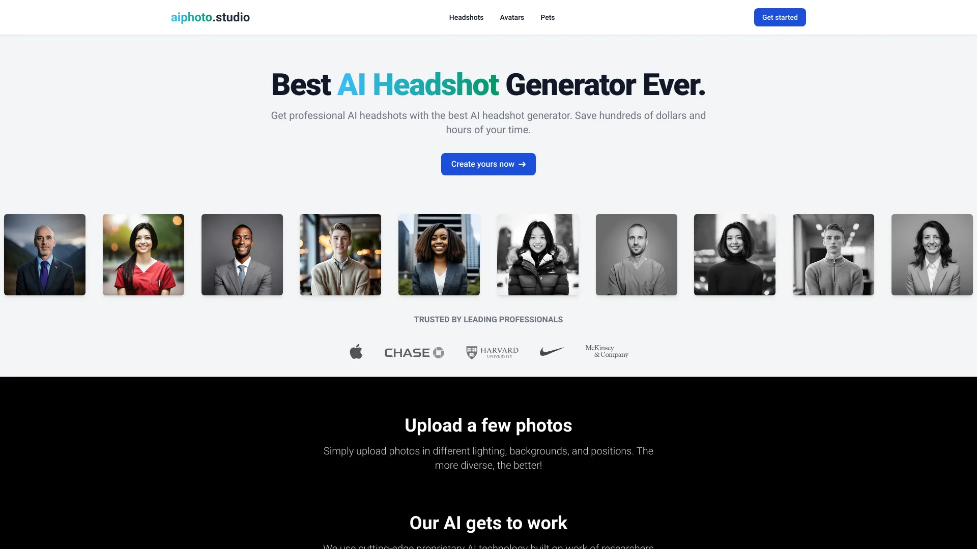 Best AI Headshot Generator Ever screenshot