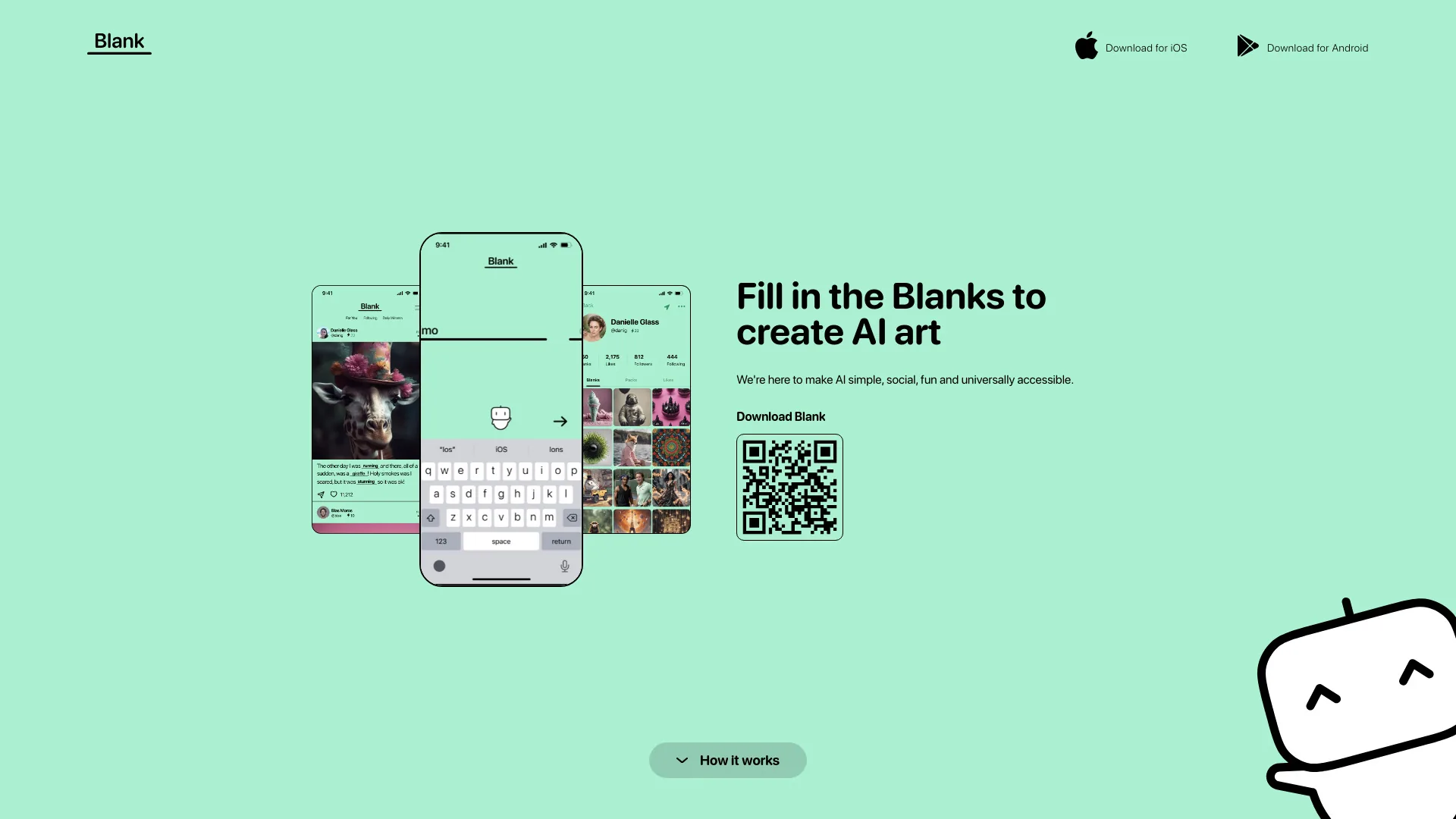 Blank App screenshot