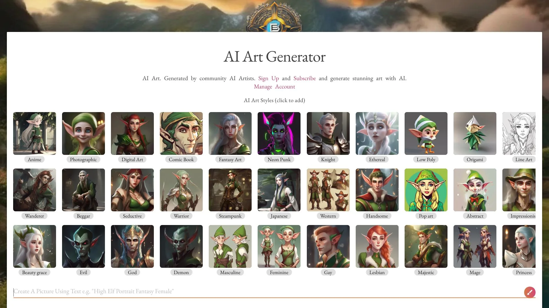 AI Art Generator - Ebank screenshot