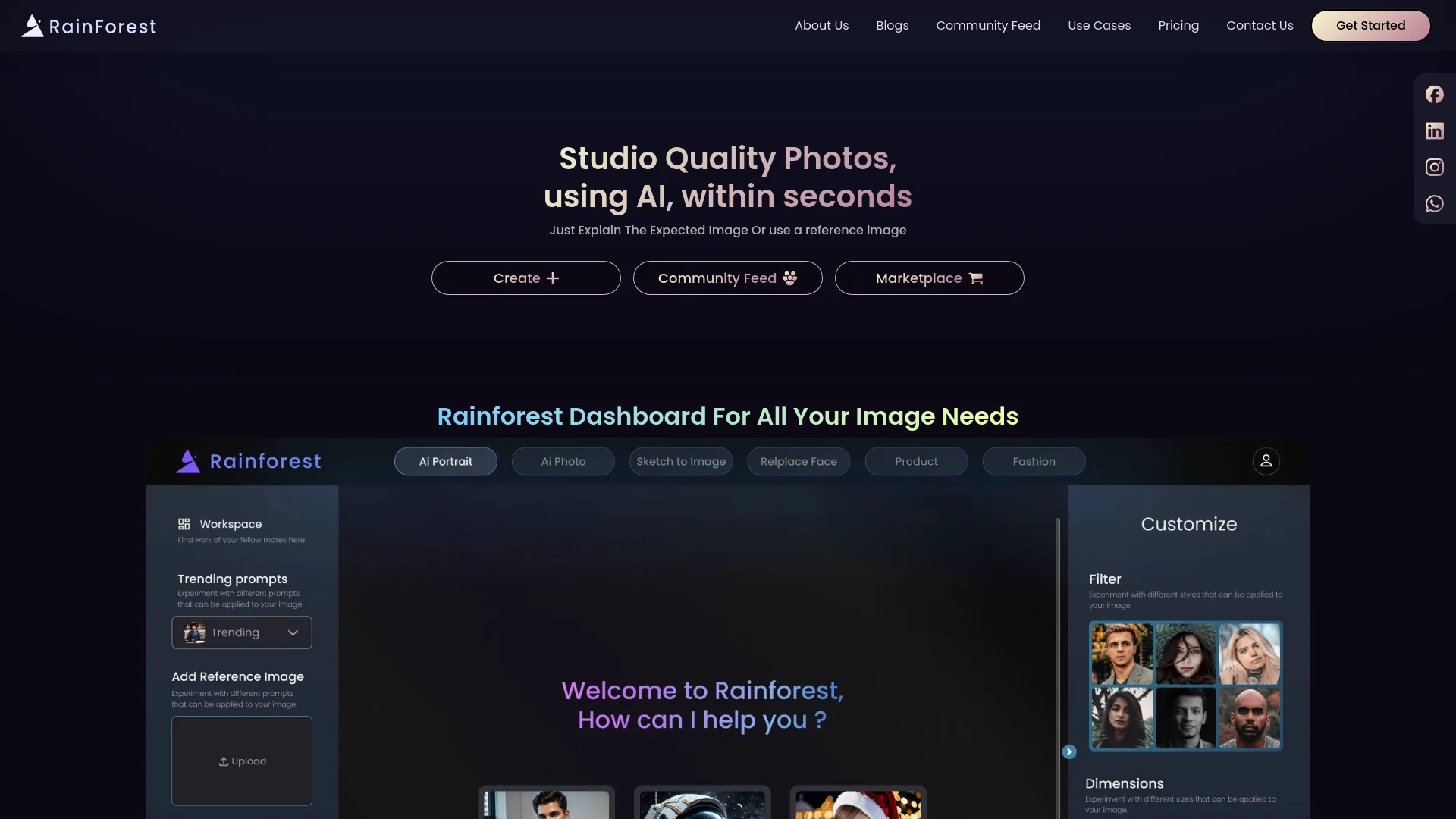 Rainforest AI screenshot