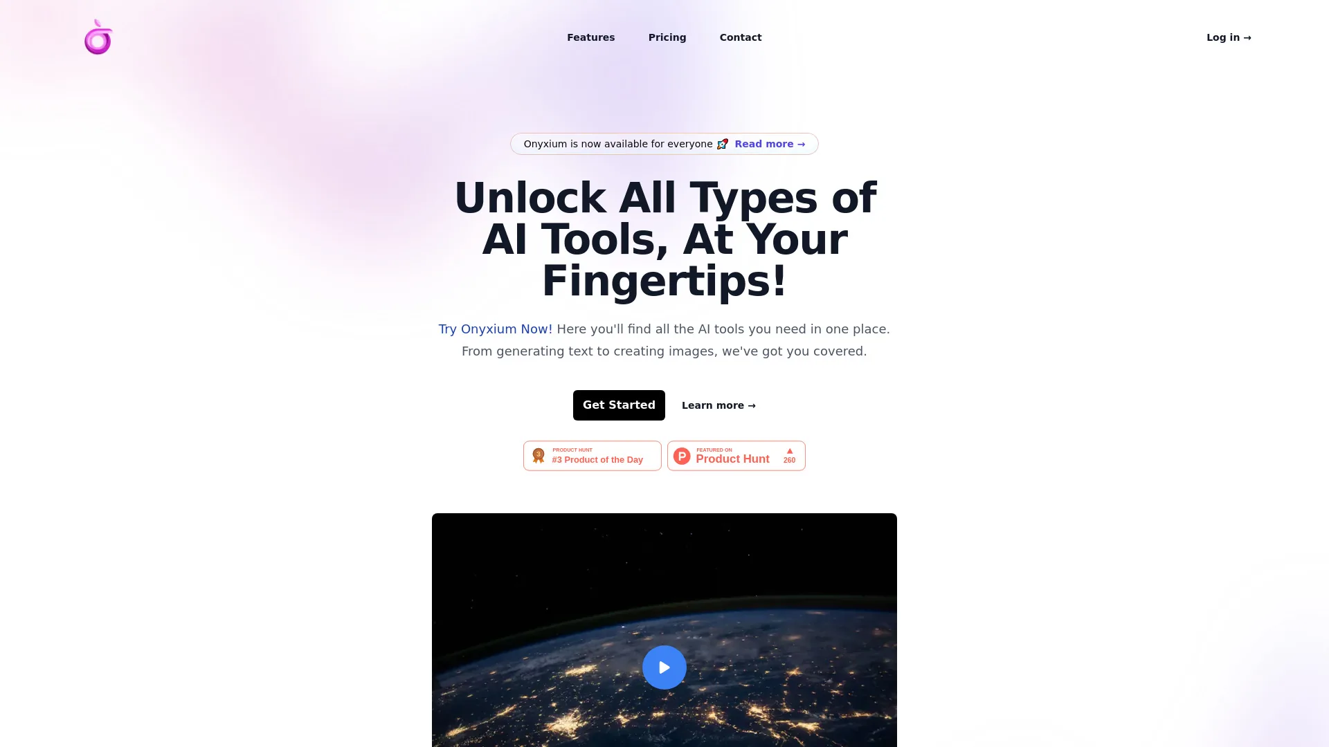 Onyxium AI Platform screenshot