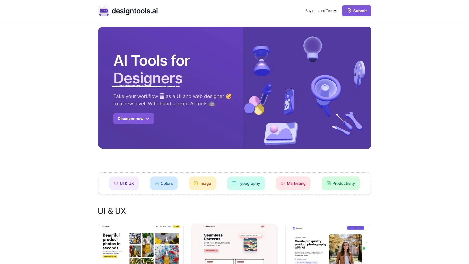 AI Tools for Designers screenshot