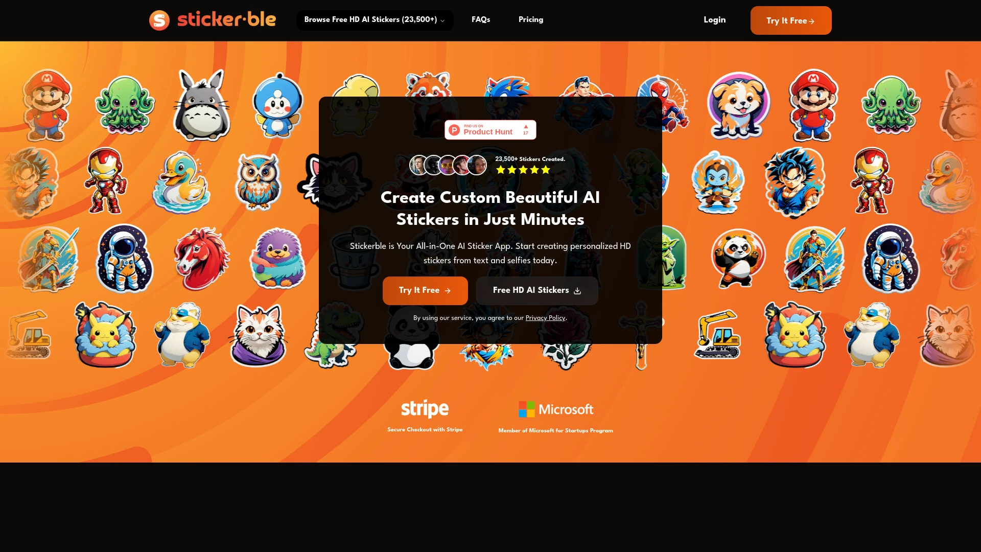 Stickerble screenshot
