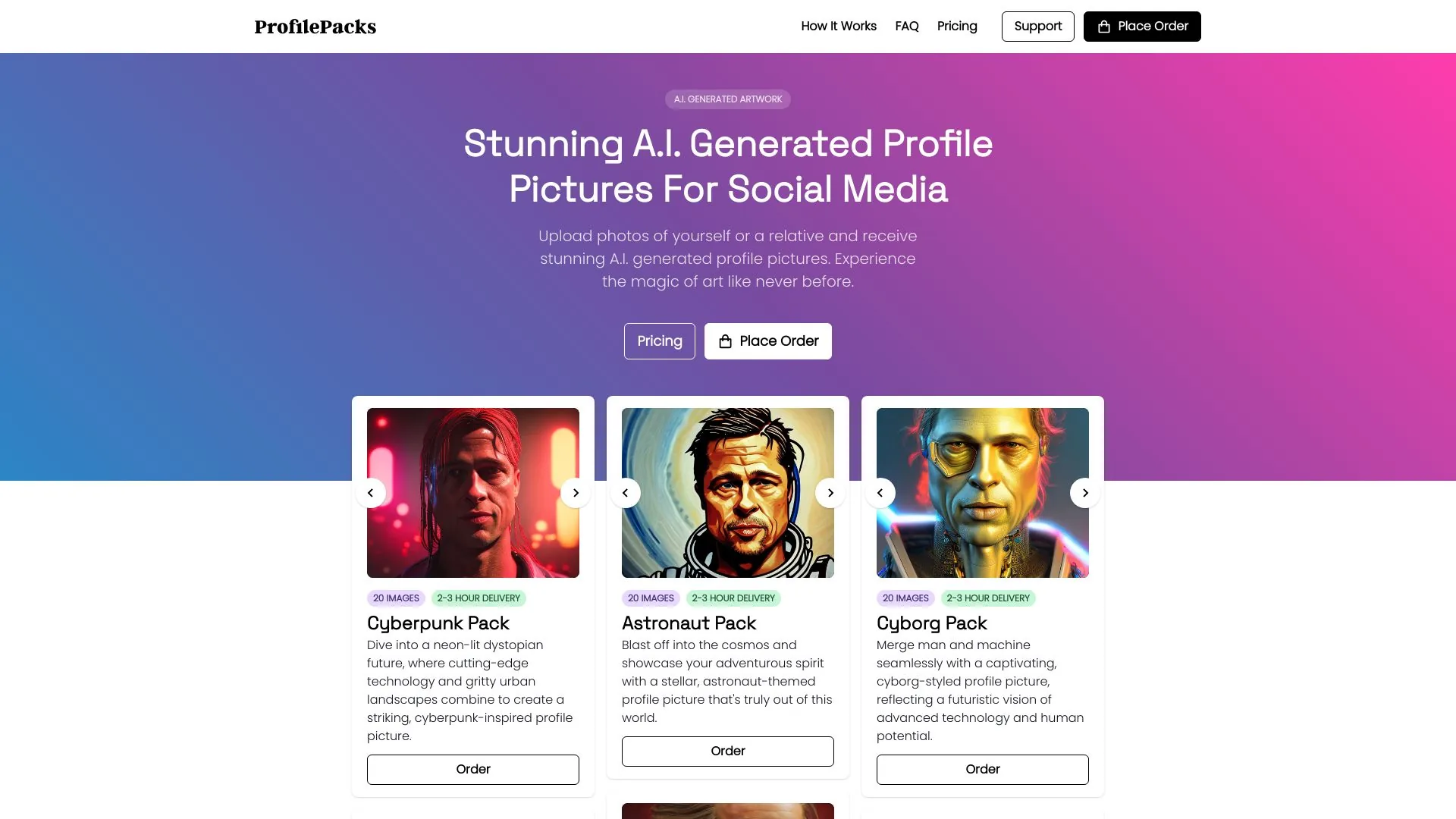 ProfilePacks screenshot
