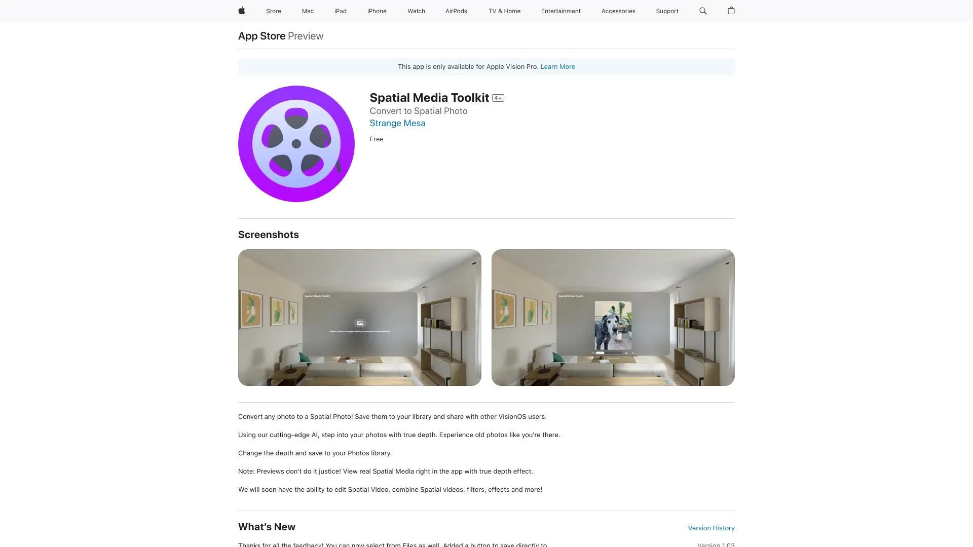 Spatial Media Toolkit screenshot