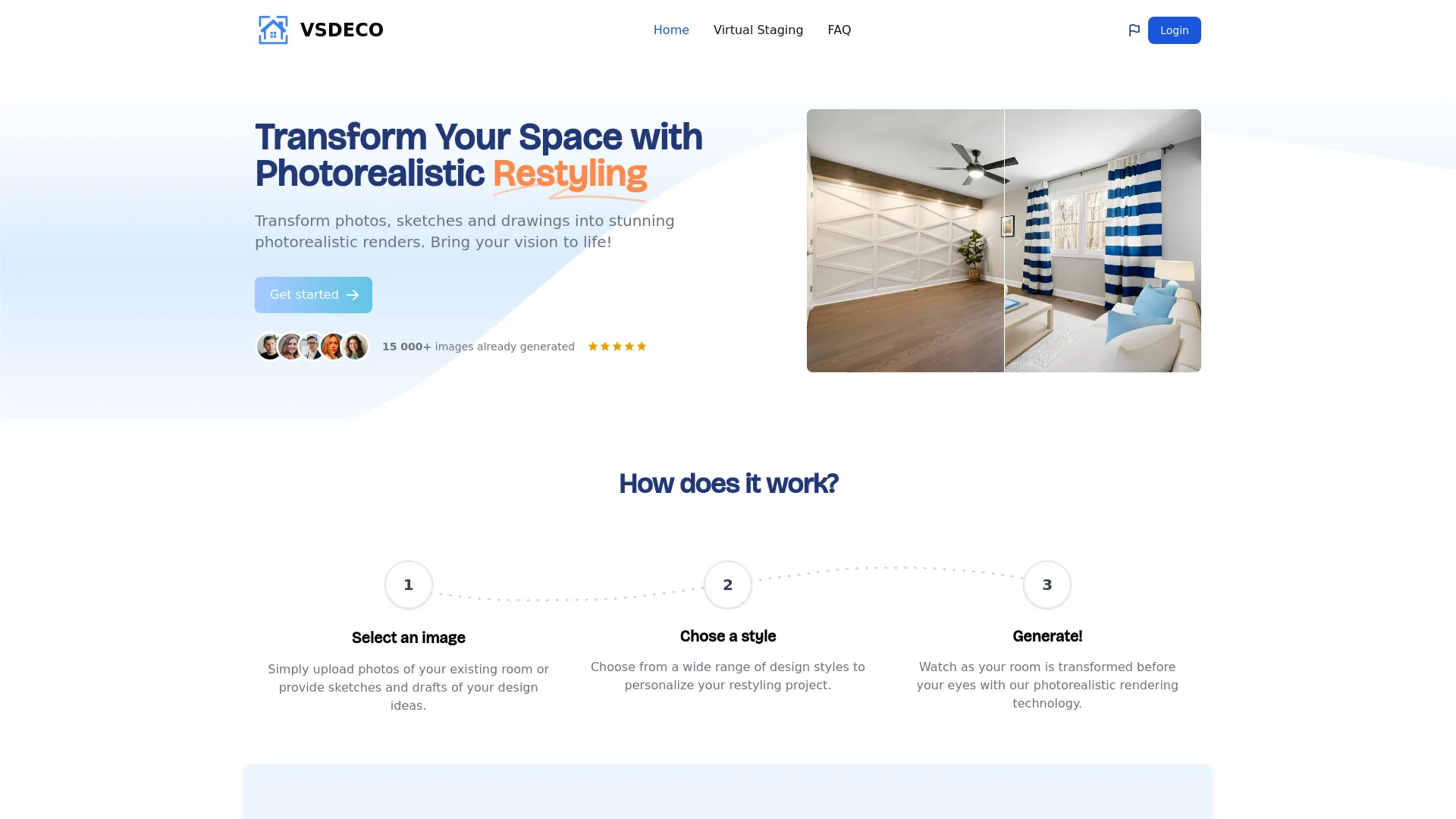 VSDECO | Virtual Home Staging, Interior Design Ideas Generator screenshot