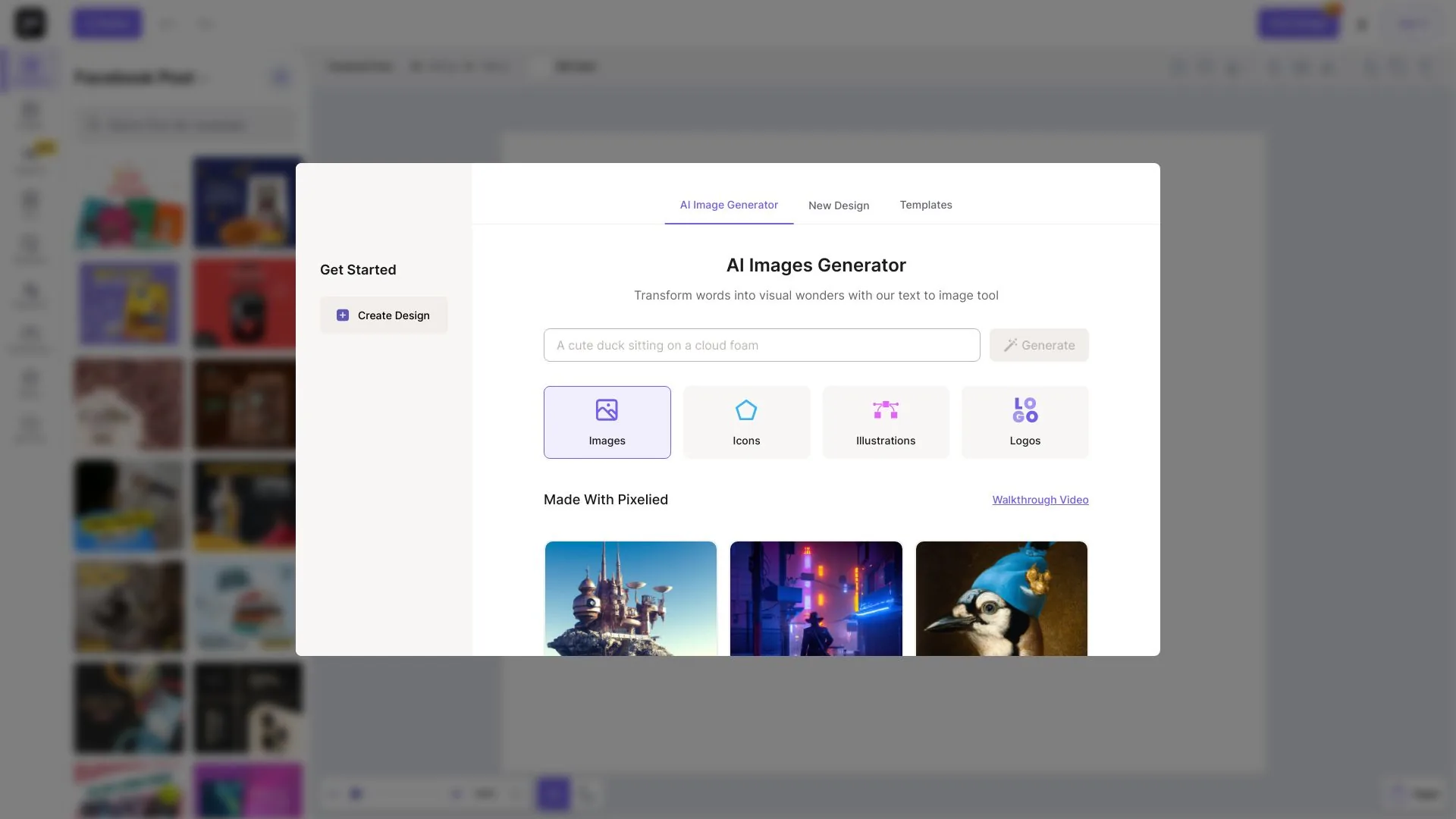 Pixelied screenshot