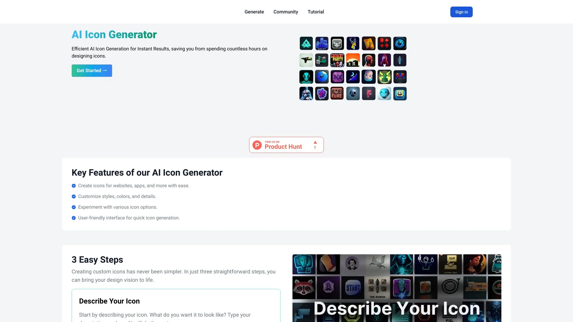 AI Icon Generator screenshot