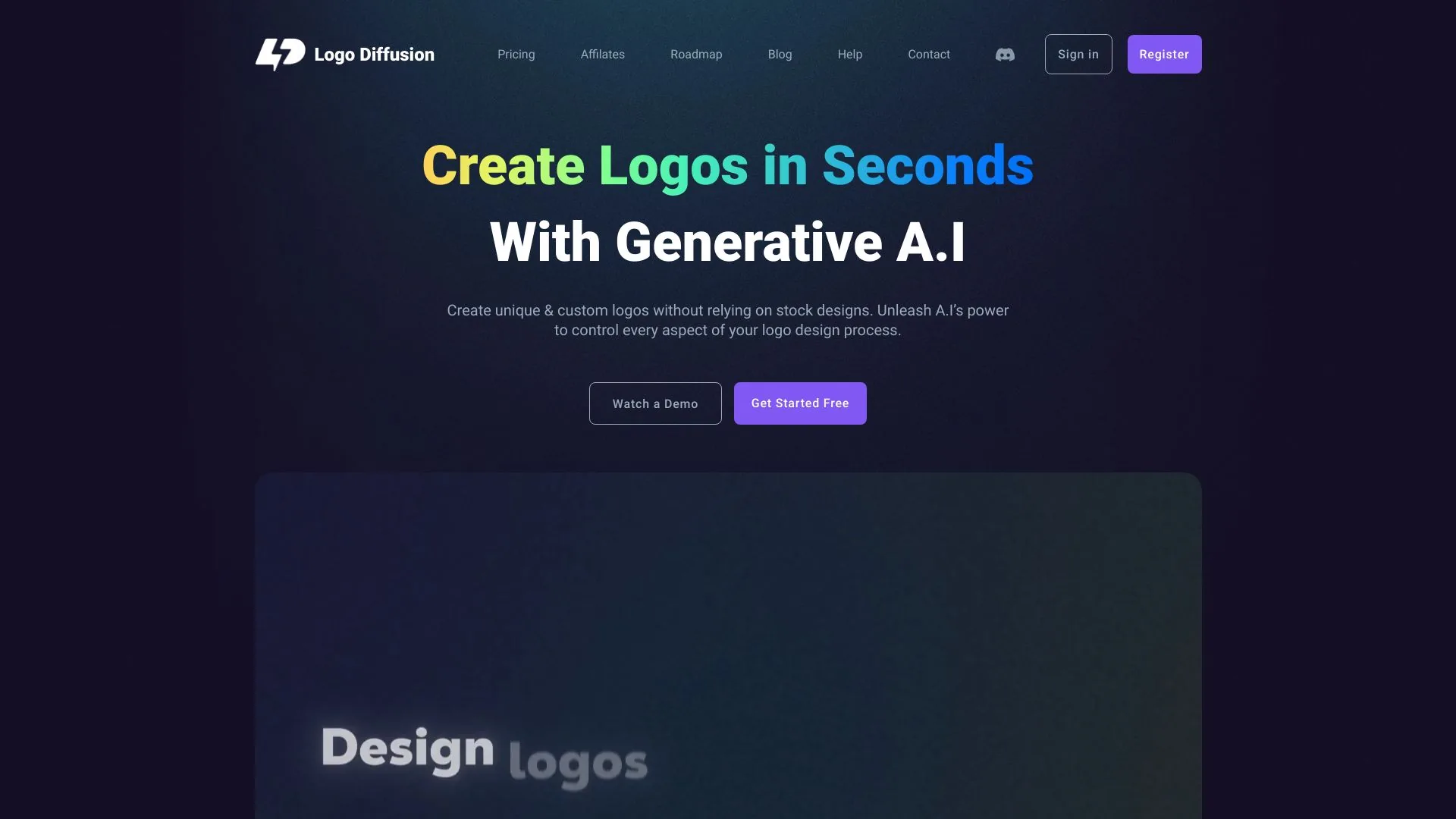 Logo Diffusion screenshot