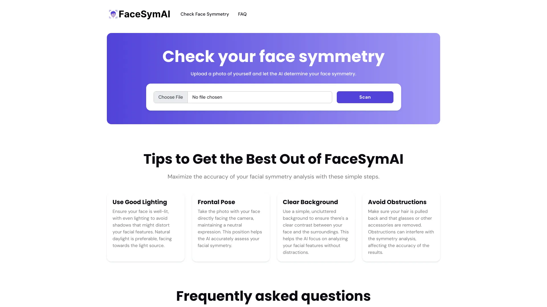 FaceSymAI screenshot