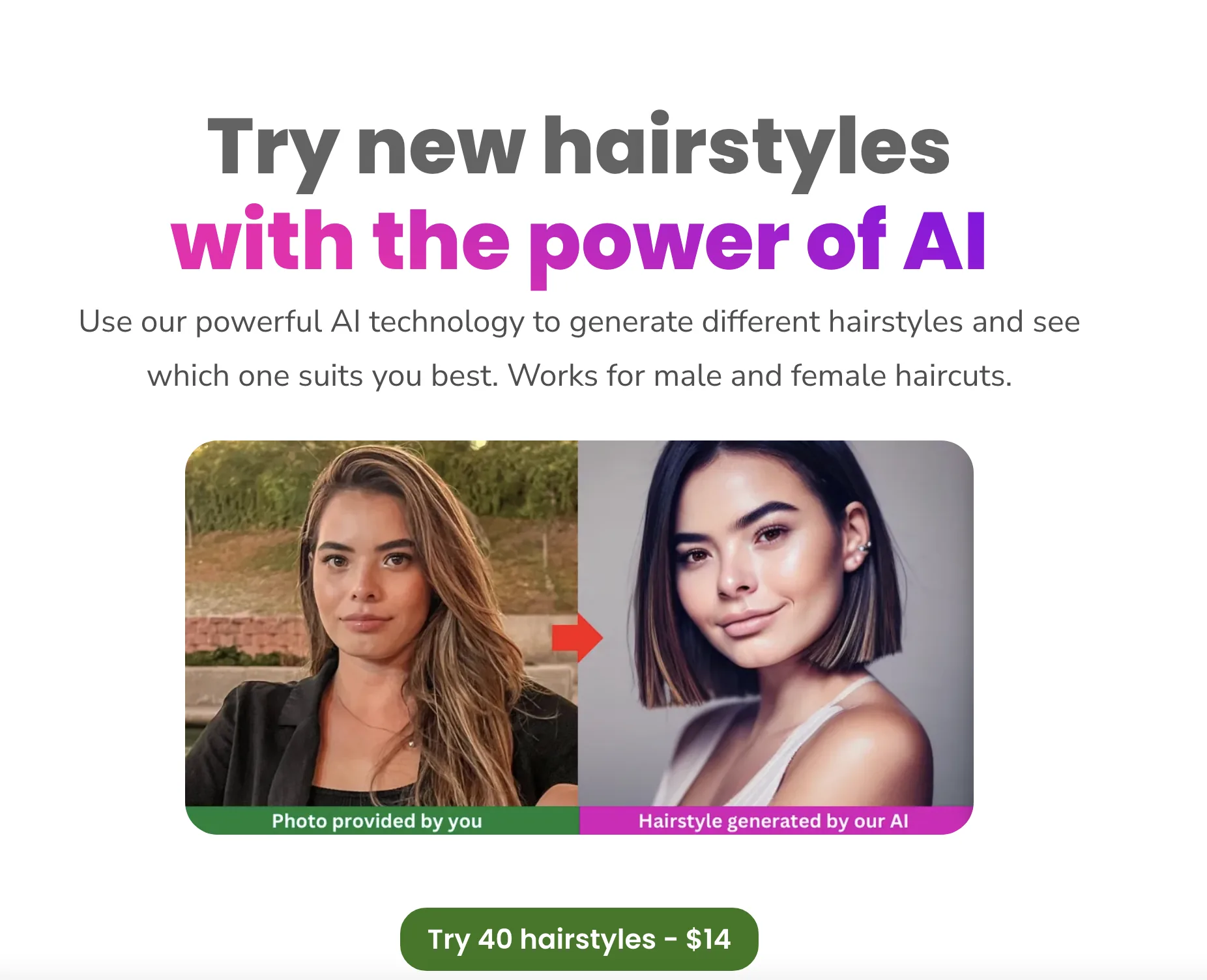Hairstyle AI screenshot